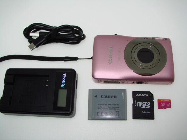 Canon IXUS 105 IS / PowerShot SD1300 IS / IXY 200F / 12mp 4X Digital camera Pink - Image 4