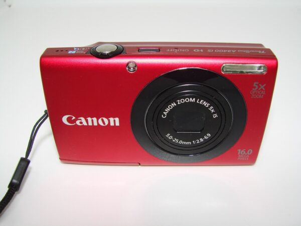 Canon PowerShot A3400 IS Digital Camera Red - Image 8