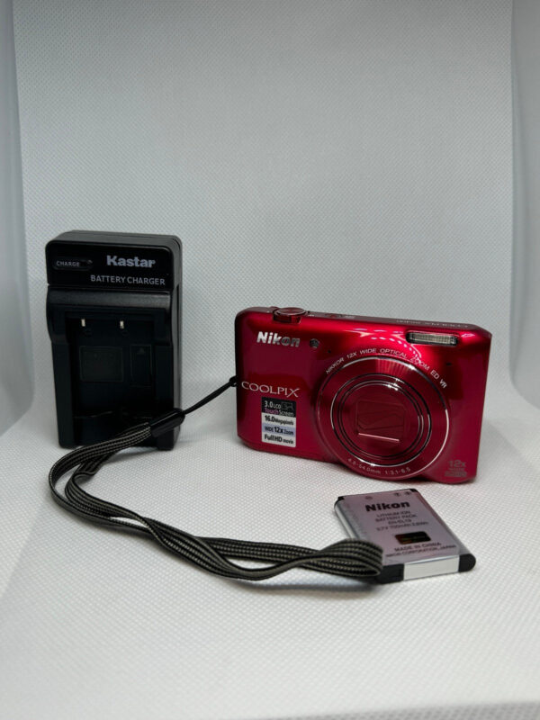 Nikon Coolpix S6400 Digital Touchscreen Camera Zoom 16.0MP 12x Red RARE