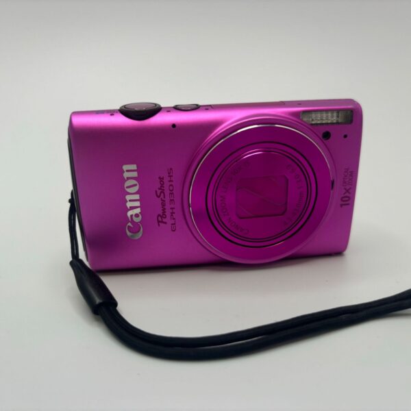 Canon PowerShot ELPH330HS Pink Digital Handheld Camera WORKING - Image 3