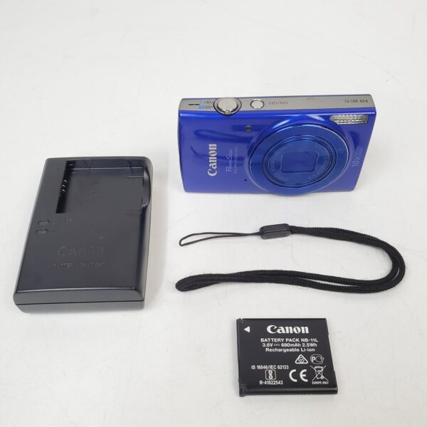 Canon PowerShot ELPH 190 IS 20MP 10X Optical Zoom Wi-Fi Digital Camera Blue
