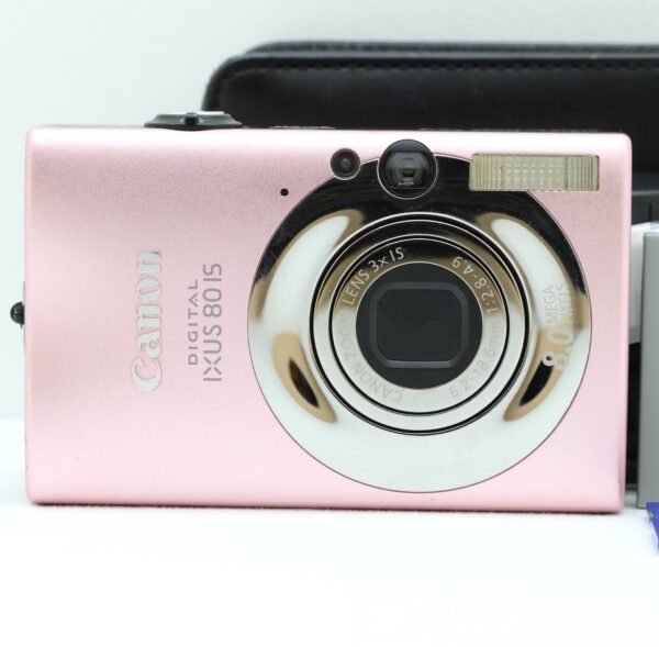 Canon Digital IXUS 80 IS 8.0MP Compact Digital Camera Pink Tested Bundle Kit - Image 2