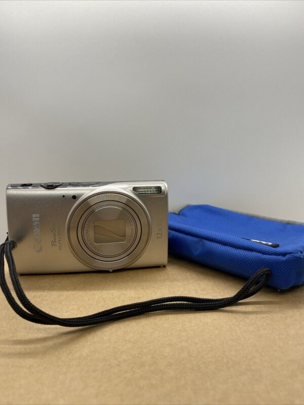 Canon PowerShot ELPH 360 HS 20.2MP 12x Zoom Compact Digital Camera Silver. - Image 2