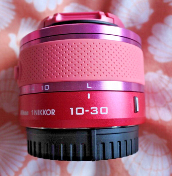 Pink Nikon 1 J2 camera.  Boxed with 10-30mm & 30-110mm lenses, battery & charger - Image 8