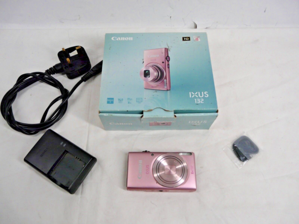 Canon IXUS 132 Compact Digital Camera Pink