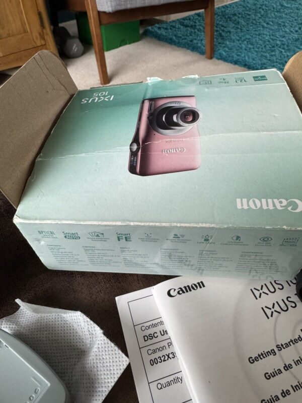 CANON IXUS 105 Pastel Pink digital camera 12.1 Mega Pixels - Image 6