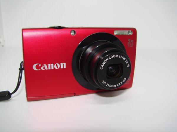Canon PowerShot A3400 IS Digital Camera Red - Image 4