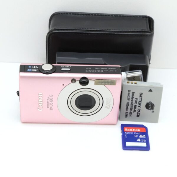 Canon Digital IXUS 80 IS 8.0MP Compact Digital Camera Pink Tested Bundle Kit - Image 13