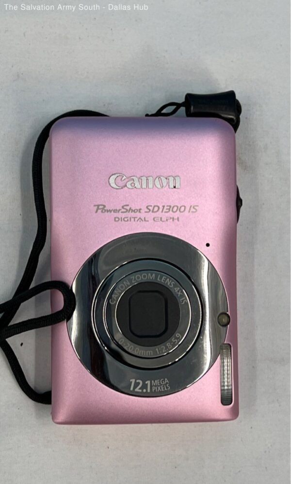 Canon Powershot SD1300 IS 12.1MP Digital Camera Pink w/ 2GB SD Card - Tested - Image 2