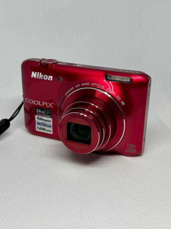 Nikon Coolpix S6400 Digital Touchscreen Camera Zoom 16.0MP 12x Red RARE - Image 2