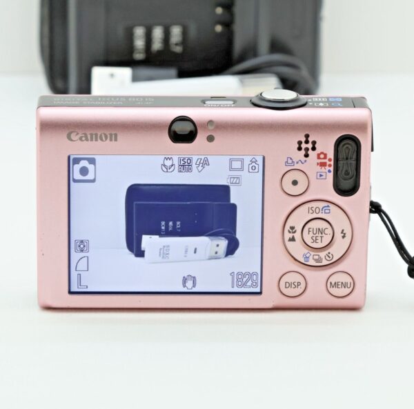 Canon Digital IXUS 80 IS 8.0MP Compact Digital Camera Pink Tested Bundle Kit - Image 4