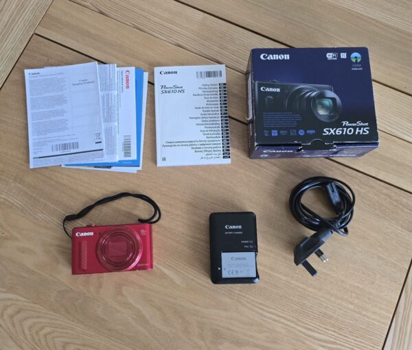 Canon PowerShot SX620 HS 20.2MP Digital Camera - Red Used Good Condition - Image 2