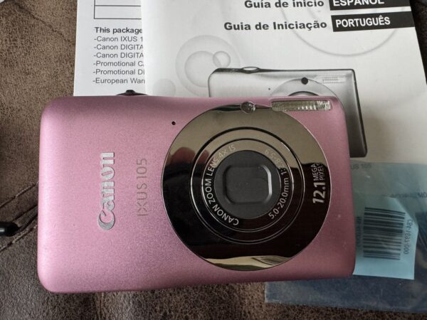 CANON IXUS 105 Pastel Pink digital camera 12.1 Mega Pixels - Image 5