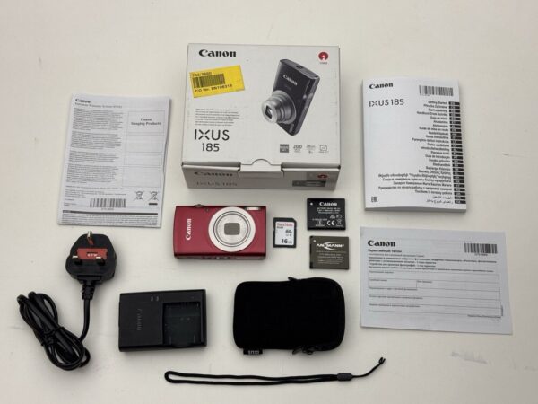 Canon IXUS 185 20MP Digital Camera Red