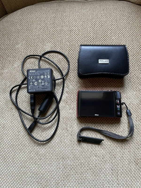 NIKON COOLPIX S4300 Retro Red Digital Camera + Original Accessories - Image 4