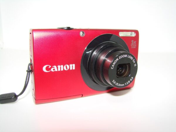 Canon PowerShot A3400 IS Digital Camera Red - Image 2