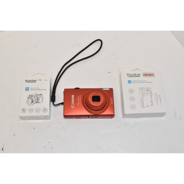 Canon PowerShot ELPH 110 HS Red Digital Camera 16.1MP FOR PARTS / REPAIR