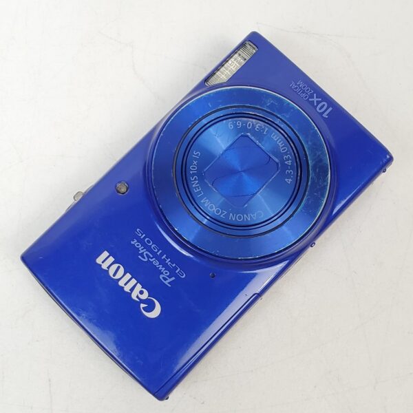 Canon PowerShot ELPH 190 IS 20MP 10X Optical Zoom Wi-Fi Digital Camera Blue - Image 9