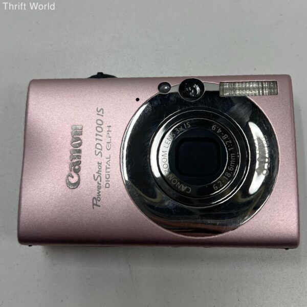 Canon Pink Canon PowerShot SD1100 IS ELPH Digital Camera W/ Pink Case UNTESTED - Image 7